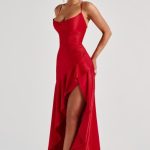 Samira Maxi Dress - Red - Image 8