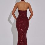 Odette Maxi Dress - Wine - Image 3