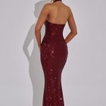 Odette Maxi Dress - Wine - Image 6