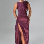 Peggy Maxi Dress - Cherry Lacquer - Image 2