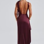 Peggy Maxi Dress - Cherry Lacquer - Image 3
