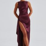 Peggy Maxi Dress - Cherry Lacquer - Image 10
