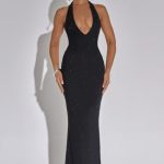 Zayde Maxi Dress - Black - Image 5