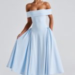 Miranda Midi Dress - Blue - Image 9
