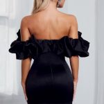Allie Mini Dress - Black - Image 3