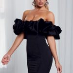 Allie Mini Dress - Black - Image 4