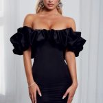 Allie Mini Dress - Black - Image 6