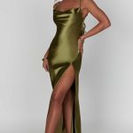 Celestina Maxi Dress - Khaki - Image 10