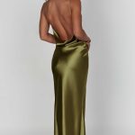 Celestina Maxi Dress - Khaki - Image 13