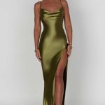 Celestina Maxi Dress - Khaki - Image 14