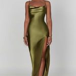 Celestina Maxi Dress - Khaki - Image 15