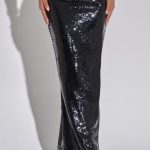 Larisa Maxi Skirt - Black - Image 4