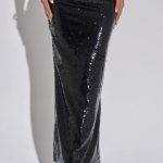 Larisa Maxi Skirt - Black - Image 9