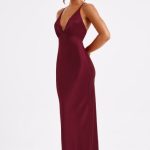 Anja Maxi Dress - Burgundy - Image 2