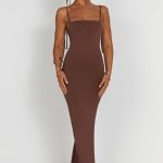 Sanya Maxi Dress - Chocolate - Image 10