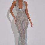 Lorena Maxi Dress - Silver - Image 5