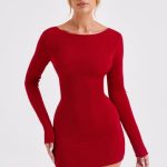Una Mini Dress - Red - Image 16