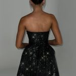 Katrina Mini Dress - Black Sparkle - Image 2