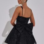 Polly Mini Dress - Black Sparkle - Image 5