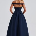 Lanetta Midi Dress - Navy - Image 3