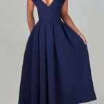 Lanetta Midi Dress - Navy - Image 4