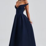 Lanetta Midi Dress - Navy - Image 5