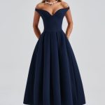 Lanetta Midi Dress - Navy - Image 8