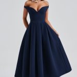 Lanetta Midi Dress - Navy - Image 9