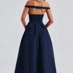 Lanetta Midi Dress - Navy - Image 10