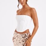 Anissa Mini Skirt - Gold - Image 4