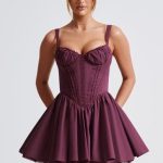Josie Mini Dress - Cherry Lacquer - Image 5