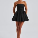 Katrina Mini Dress - Black - Image 3