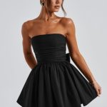 Katrina Mini Dress - Black - Image 7