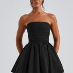 Katrina Mini Dress - Black - Image 9