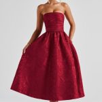 Saoirse Midi Dress - Red - Image 4