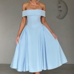 Miranda Midi Dress - Blue - Image 5