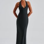 Halo Maxi Dress - Black - Image 9