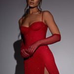 Pixie Mini Dress - Red Sparkle - Image 4