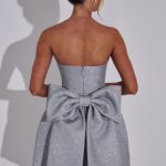 Alice Mini Dress - Silver Sparkle - Image 8