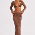 Riella Maxi Skirt - Chocolate - Image 3