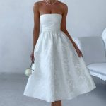 Saoirse Midi Dress - Ivory - Image 4
