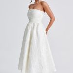 Saoirse Midi Dress - Ivory - Image 5