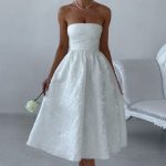 Saoirse Midi Dress - Ivory - Image 8