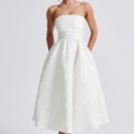 Saoirse Midi Dress - Ivory - Image 9
