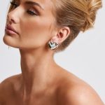 Milan Heart Earrings - Silver