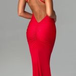 Zelda Maxi Dress - Red - Image 5