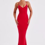 Zelda Maxi Dress - Red - Image 8