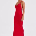 Zelda Maxi Dress - Red - Image 9