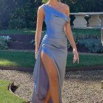 Juliene Maxi Dress - Dusty Blue - Image 6