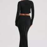 Tana Maxi Skirt - Black - Image 2